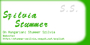 szilvia stummer business card